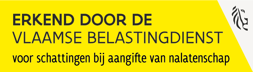 Label erkend Belastingdienst liggend